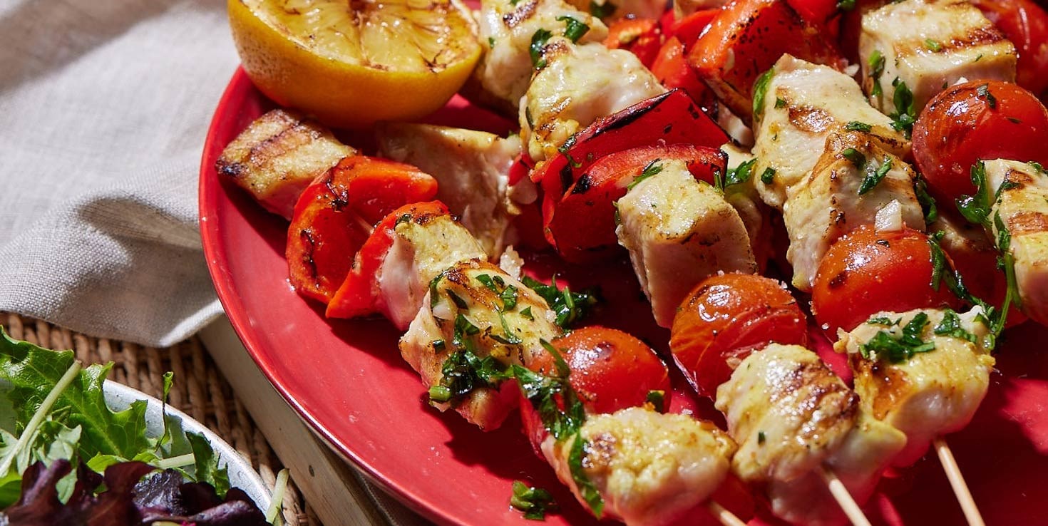 Greek-style Chicken Skewers
