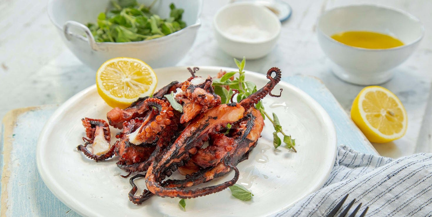 Greek style Charred octopus