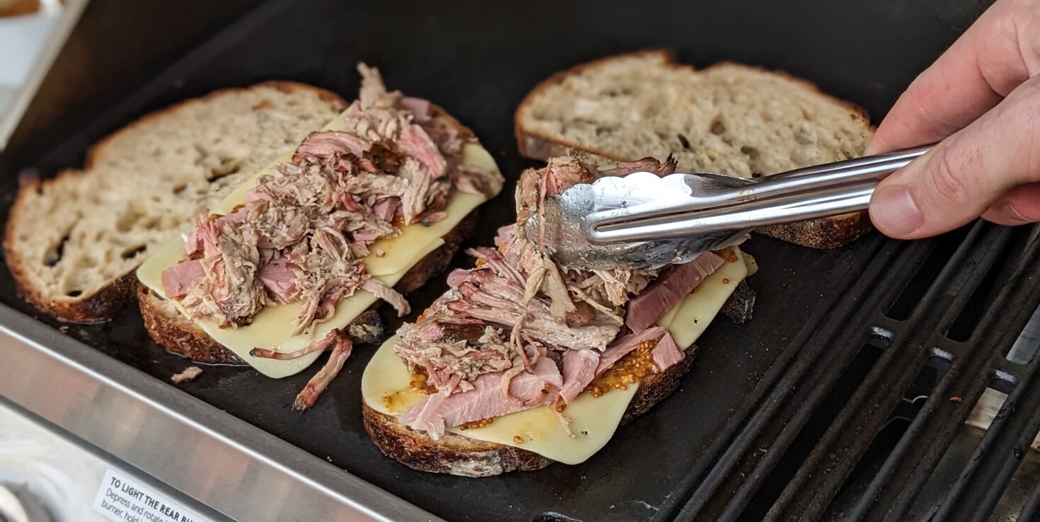 Leftover Ham Cubano Toastie