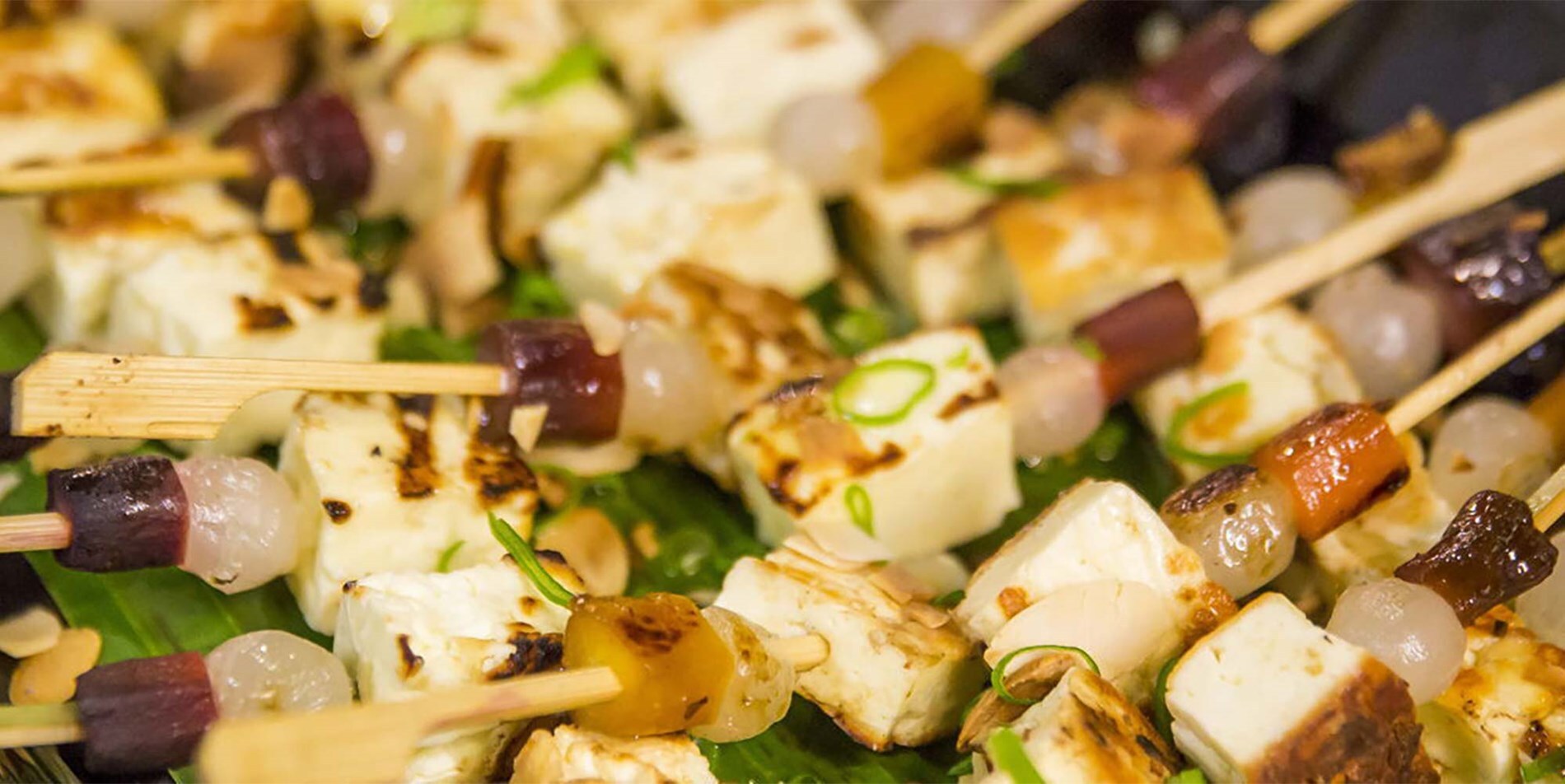 Skewers of Halloumi
