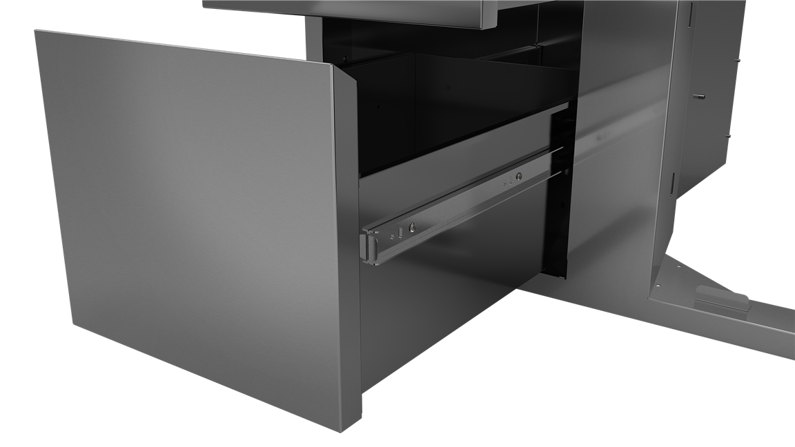 Smooth, easy glide telescopic drawers