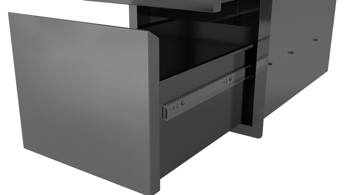 Smooth, easy glide telescopic drawers