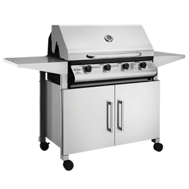 4 Burner Stainless Steel Mobile BBQ BDMG424SA