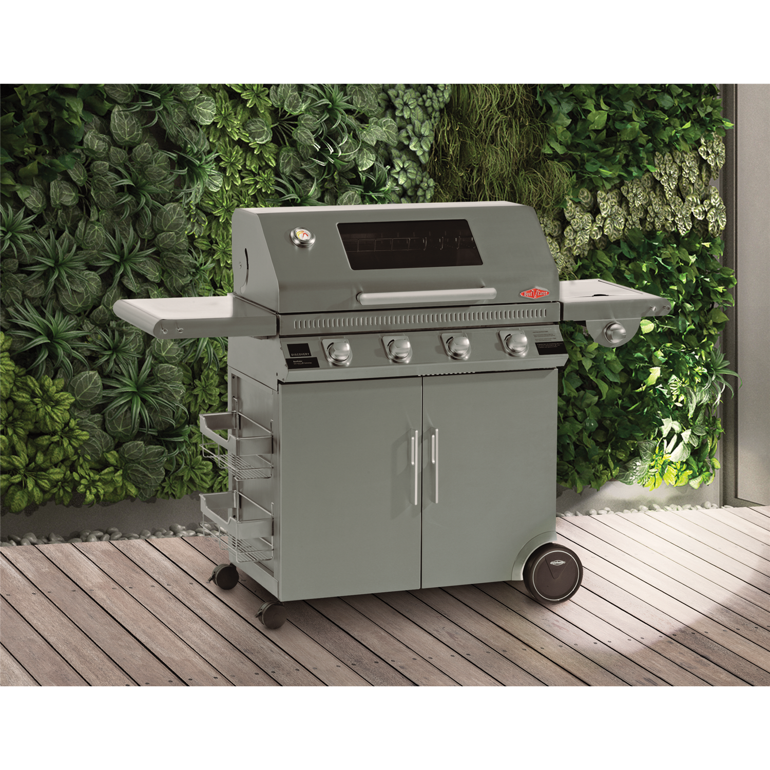 Discovery 1100S 4 burner BBQ, side burner & trolley - BD47940